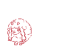 a wooloo being attacked by a bird